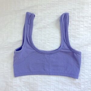 ARQ wide strap cotton bra size M lilac
